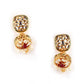 Ruby Color Statement Necklace Set - Rajwada