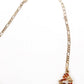 RUSTY BROWN AND GLOD STONES SET - Rajwada