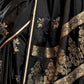 Rajwada Black Silk Blend Woven Saree With Unstitched Blouse For Women