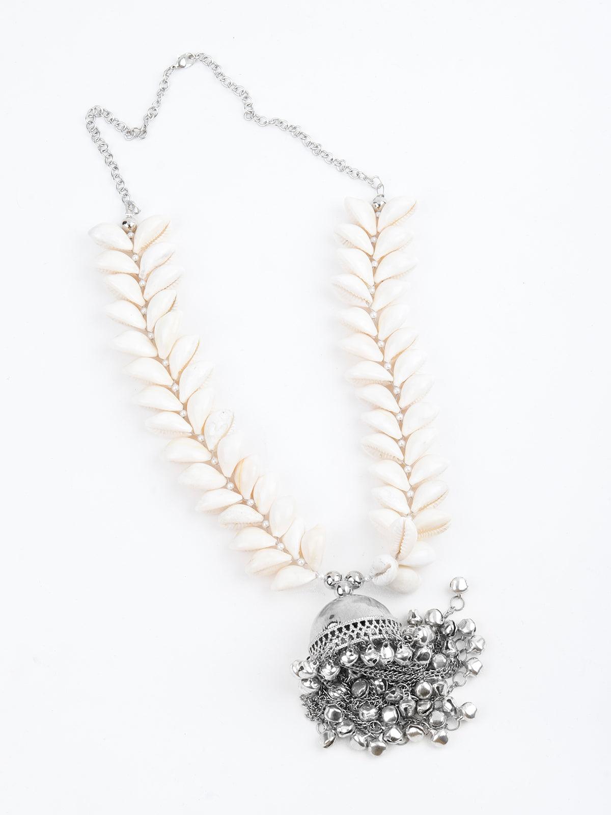 Shell Handmade Designer Necklace - Rajwada
