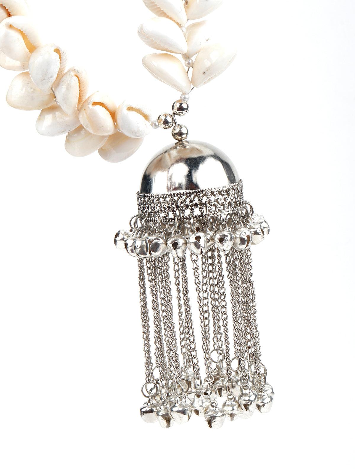 Shell Handmade Designer Necklace - Rajwada