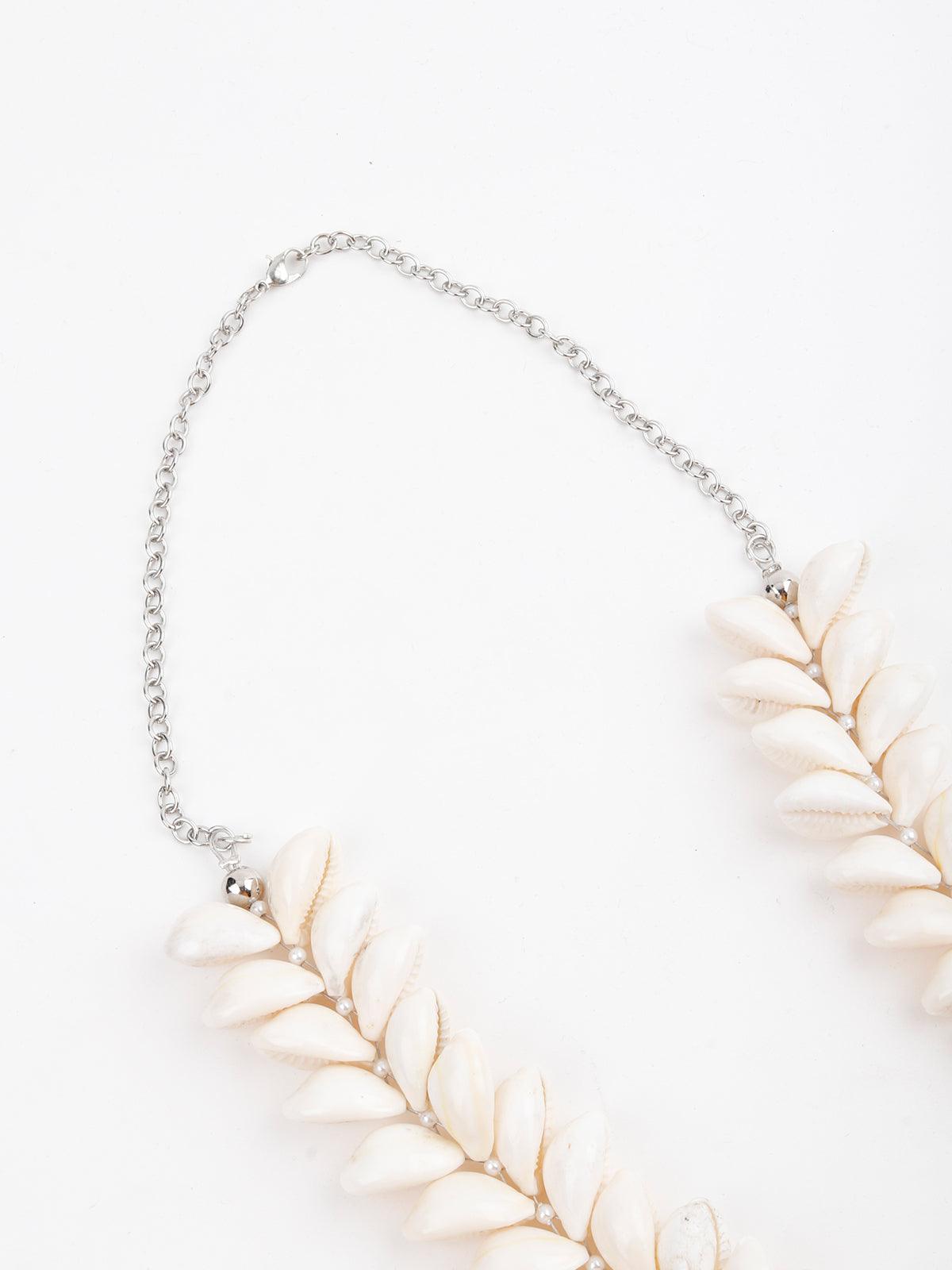 Shell Handmade Designer Necklace - Rajwada