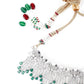 Shinny Crystal And Emerald Embellished Necklace With Earrings - Rajwada