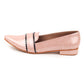 Rajwada Women Blush Pink Patterned Flat Loafers