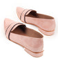 Rajwada Women Blush Pink Patterned Flat Loafers