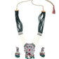 Silver Peacock Rani Haar Necklace Set - Rajwada