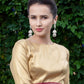 Silver-tone fully studded jhumka earrings - Rajwada