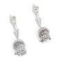 Silver-tone fully studded jhumka earrings - Rajwada