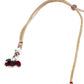 Silver-Tone Jewellery Set Embellished With Rubies - Rajwada