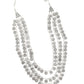 Silver Tone Layered Floral Necklace - Rajwada