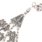 Silver Tone Layered Floral Necklace - Rajwada