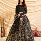 Sizzling Black Tafetta Silk Lehenga Set - Rajwada