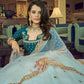 Sky Blue Heavy Net Designer Lehenga Choli - Rajwada