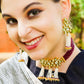 Sober Maroon Choker Set - Rajwada