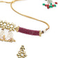Sober Maroon Choker Set - Rajwada