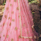 Soft Net Pink Lehenga - Rajwada