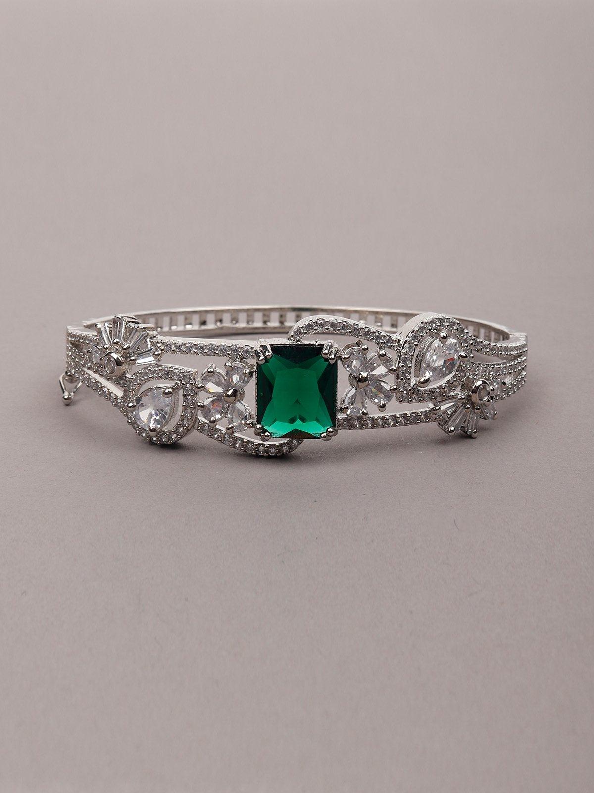 Sparkling Emerald bracelet - Rajwada