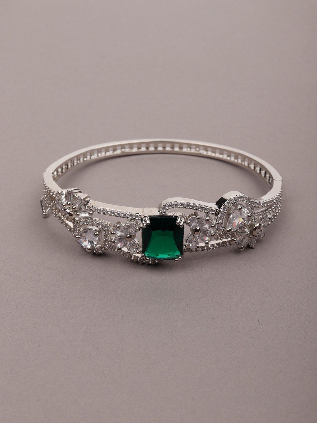 Sparkling Emerald bracelet - Rajwada