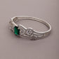 Sparkling Emerald bracelet - Rajwada