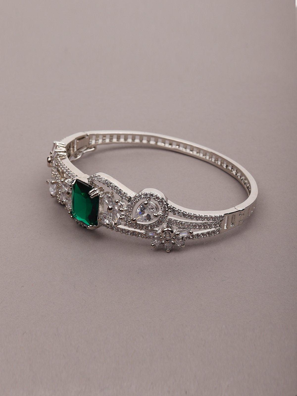 Sparkling Emerald bracelet - Rajwada