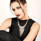 Splendid Stone Studded Necklace with Earrings - Rajwada