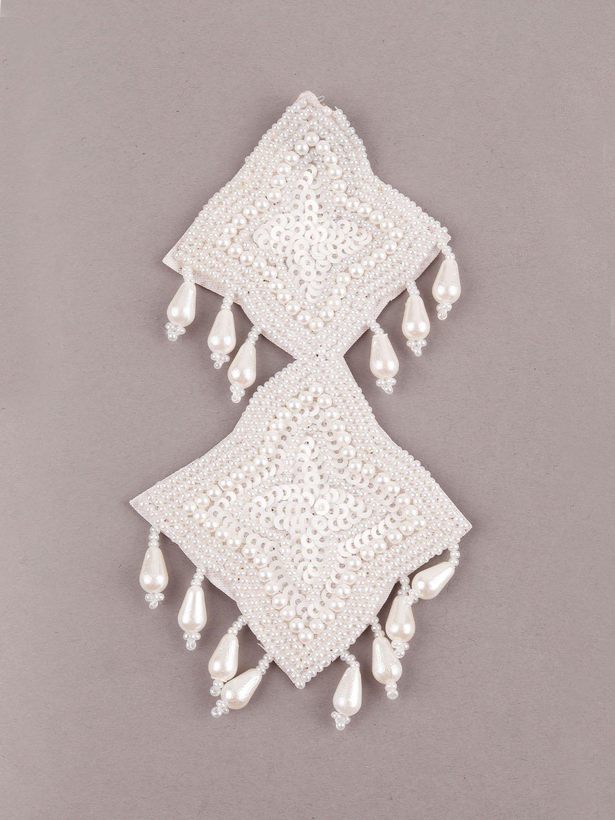 Star Shape With Pearl Earring - Rajwada