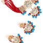 Statement Maroon Beads Choker Set - Rajwada