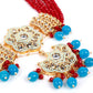 Statement Maroon Beads Choker Set - Rajwada