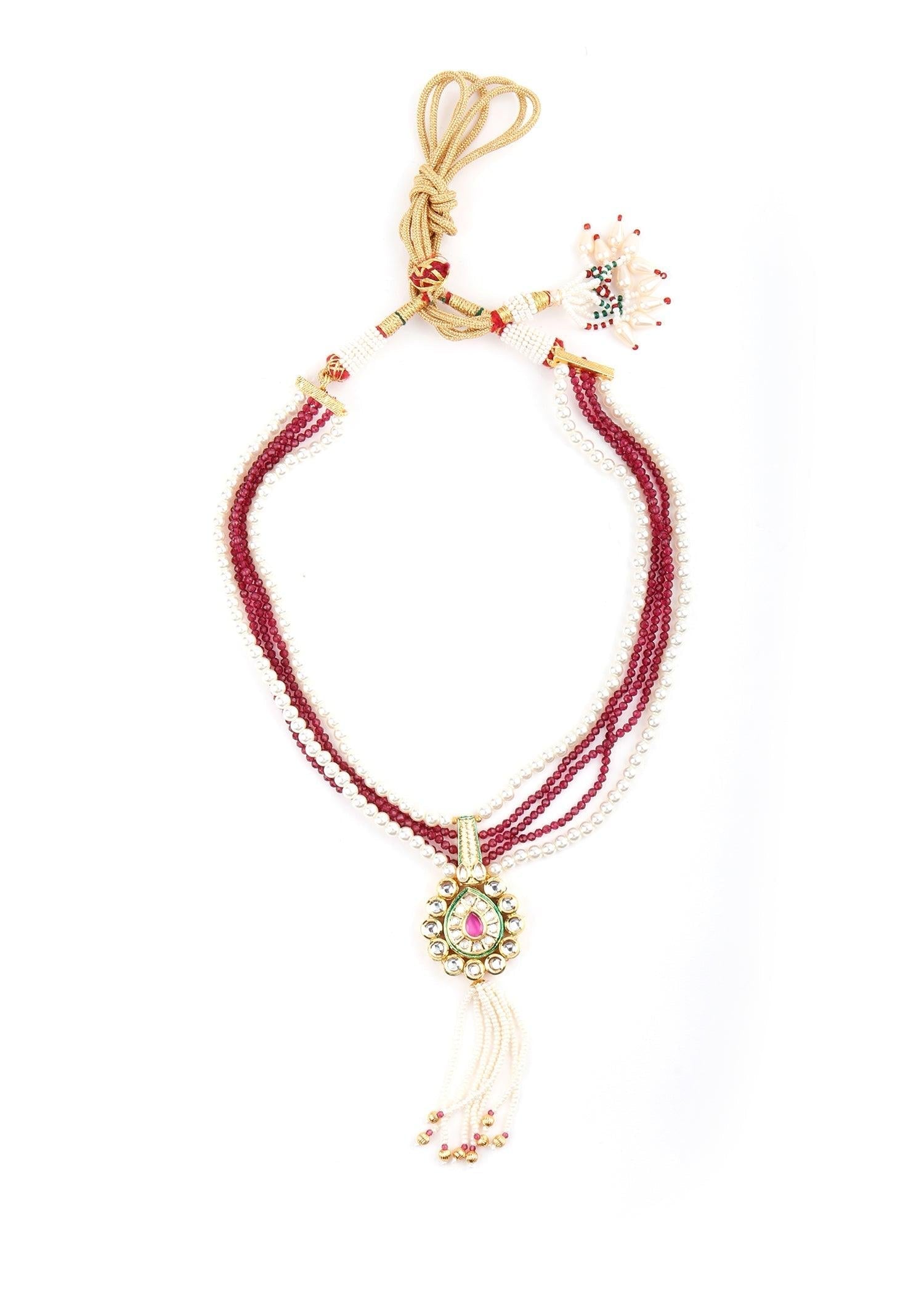 Statement Multicolor Pearls Choker Set - Rajwada