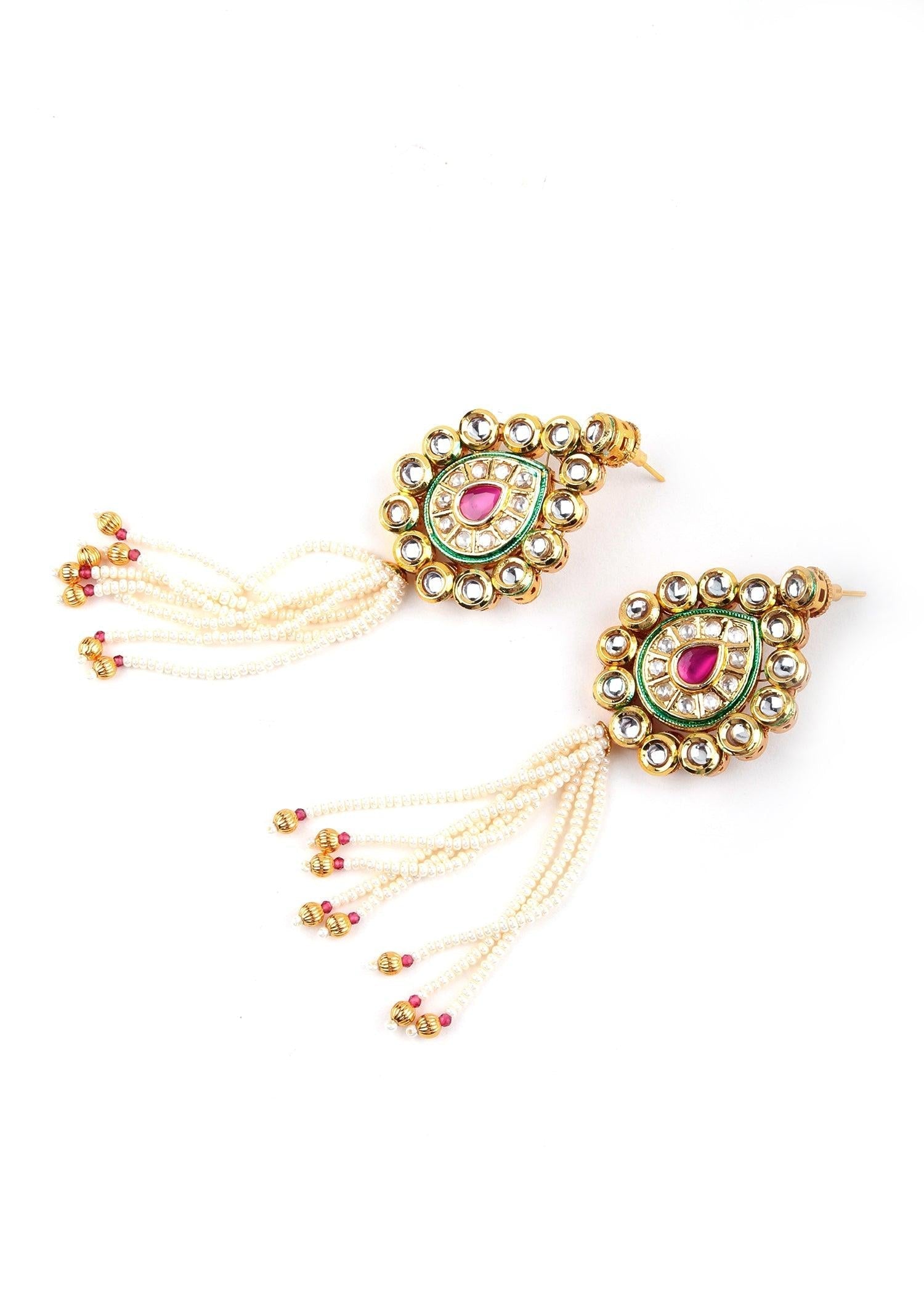 Statement Multicolor Pearls Choker Set - Rajwada