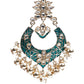 STONE STUDDED TRADITIONAL DANGLE EARRINGS - Rajwada