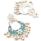STONE STUDDED TRADITIONAL DANGLE EARRINGS - Rajwada