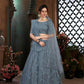Striking Grey Net Lehenga Set - Rajwada