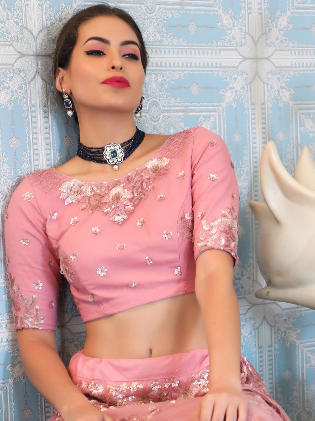 Striking Navy Blue Choker - Rajwada