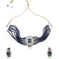 Striking Navy Blue Choker - Rajwada