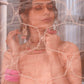 Striking Peach Net Lehenga Set - Rajwada