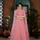 Striking Pink Georgette Lehenga Set - Rajwada