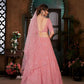 Striking Pink Georgette Lehenga Set - Rajwada