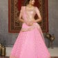 Striking Pink Net Lehenga Set - Rajwada