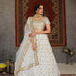 Striking White Net Lehenga Set - Rajwada