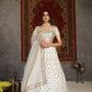 Striking White Net Lehenga Set - Rajwada