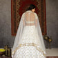 Striking White Net Lehenga Set - Rajwada