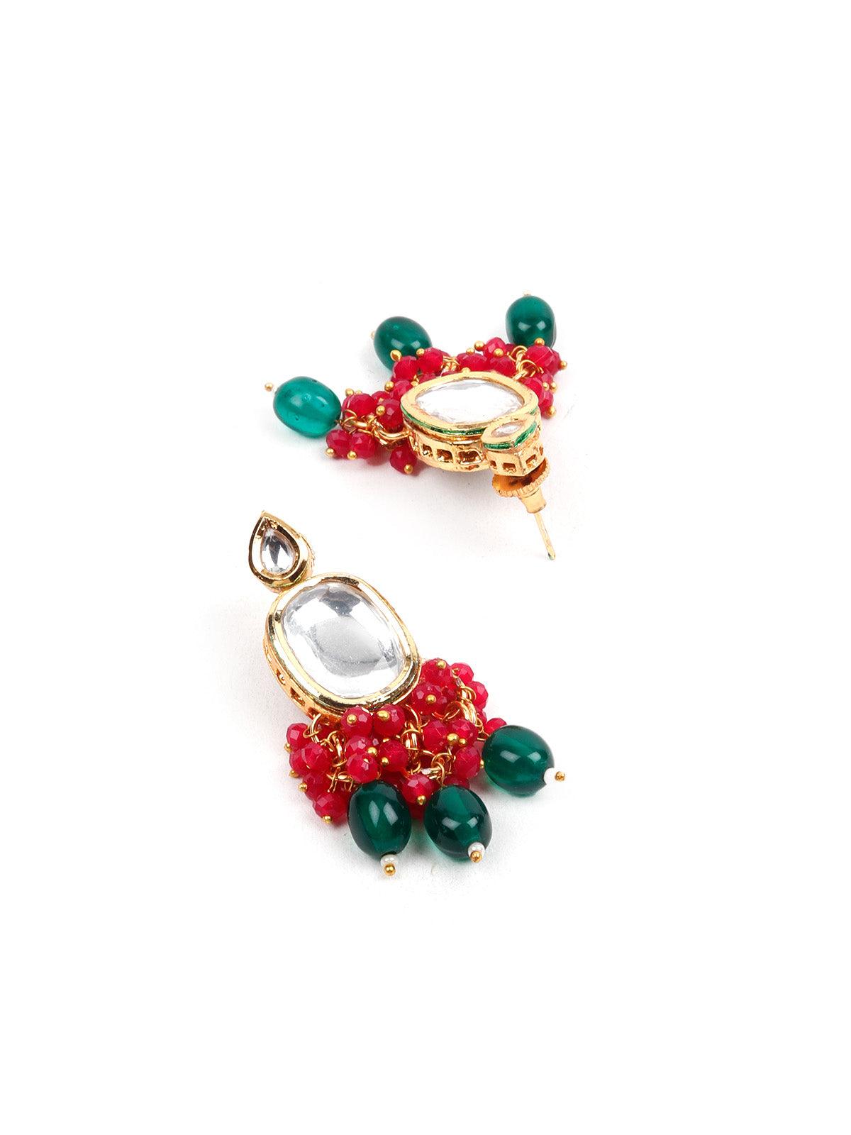 STUNNING BEADS CHOKER NECKLACE SET FOR WOMEN - Rajwada
