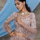 Stunning Dusty Purple Net Lehenga Choli Set - Rajwada