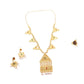 STUNNING GOLD LONG NECKLACE SET FOR WOMEN - Rajwada