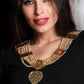 STUNNING GOLD NECKLACE SET FOR WOMEN - Rajwada