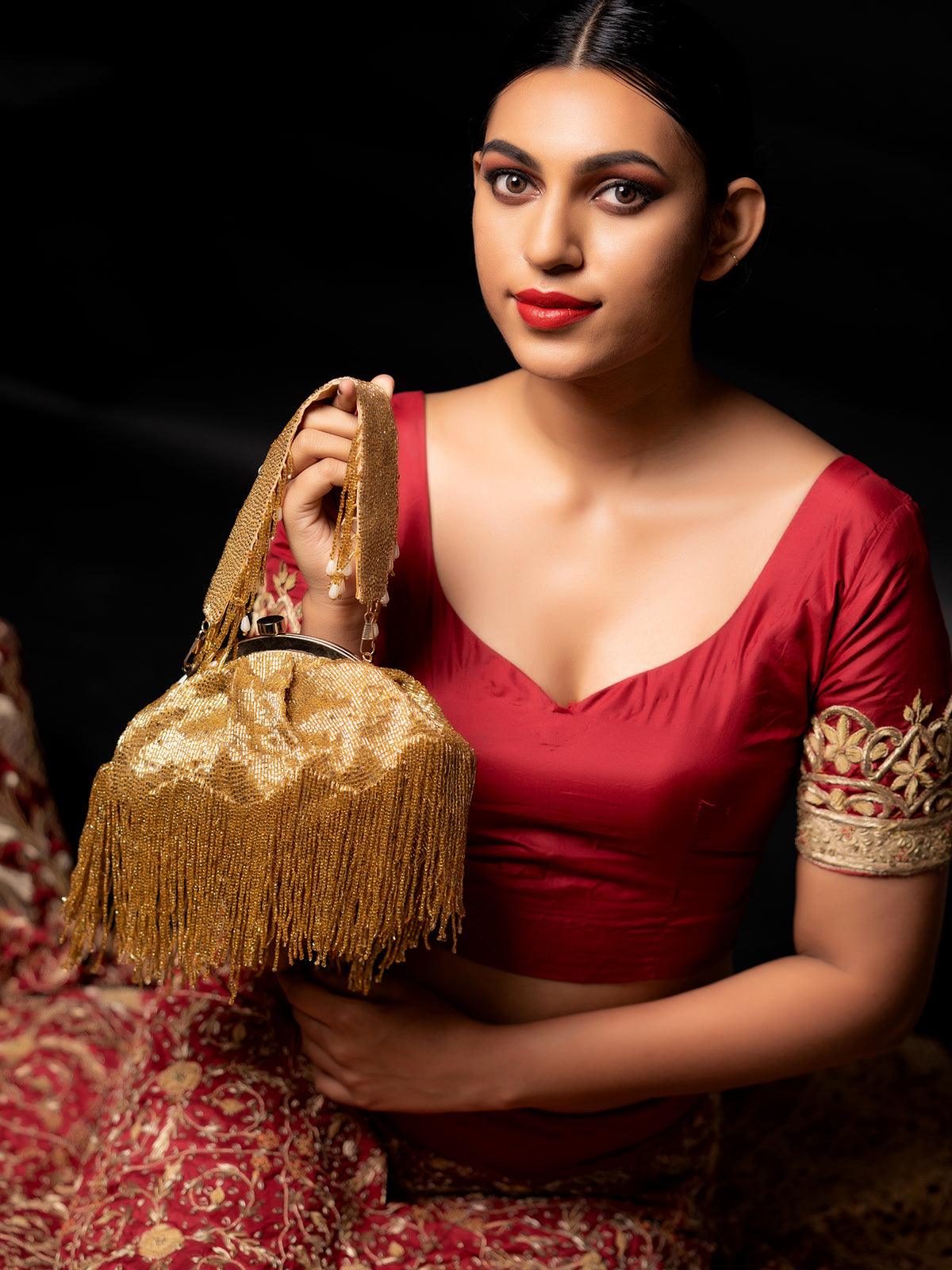 Stunning Gold Tassel Batuwa - Odette