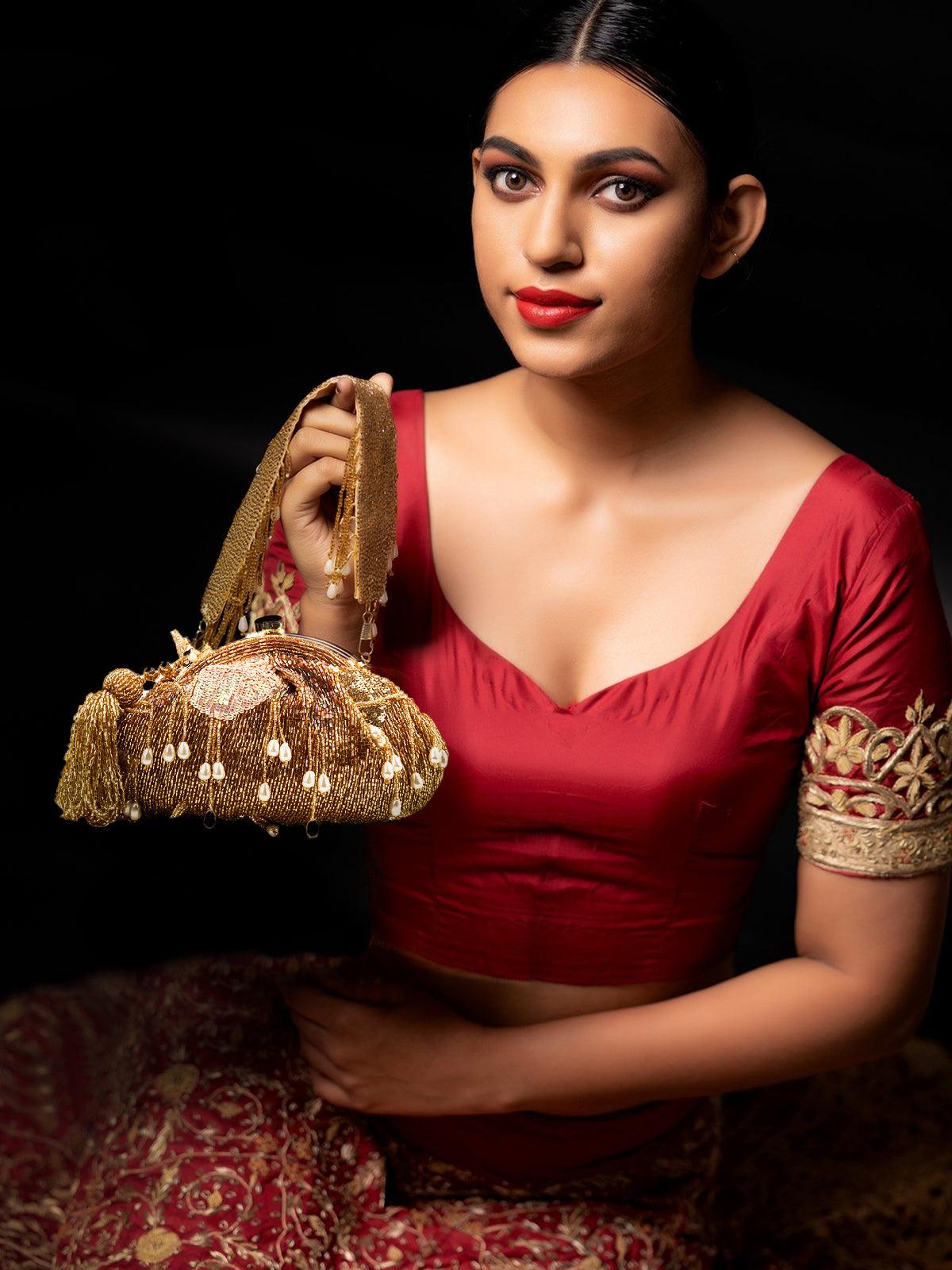 Stunning Gold Tassel Batuwa - Odette