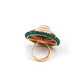 Stunning green embellished ring - Rajwada
