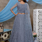 Stunning Grey Net Lehenga Choli Set - Rajwada